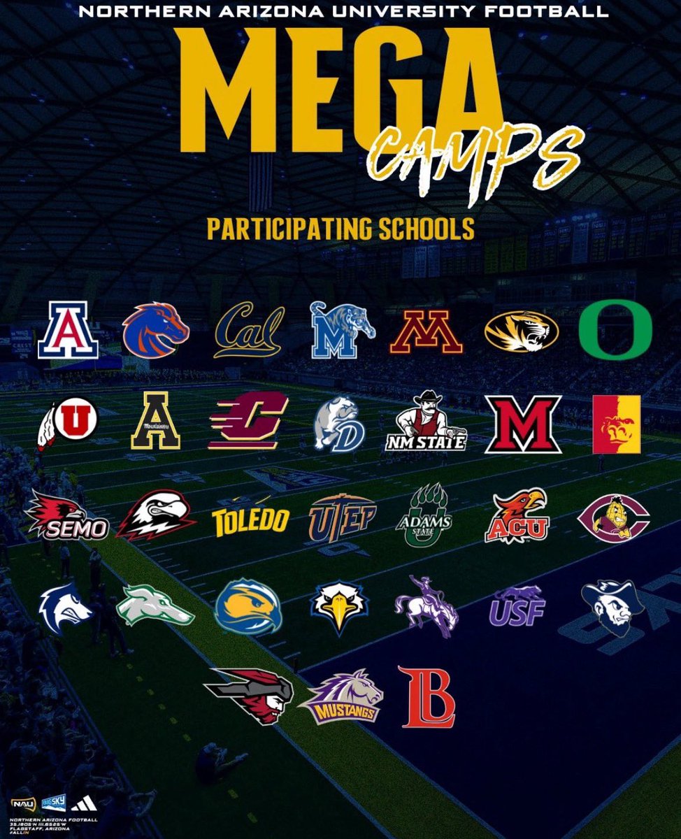Camren Williams (@camrenw12) on Twitter photo I will be Attending NAU mega camp this saturday.
<a href="/DbHathorn/">DBHathorn</a> <a href="/chaparralpumafb/">Chaparral Puma Football</a> <a href="/Coach_Ramer/">Coach Ramer</a> <a href="/CoachAdamClark/">Adam Clark</a> <a href="/CoachRodBrown/">Rodney Brown</a> I will be Attending NAU mega camp this saturday.
<a href="/DbHathorn/">DBHathorn</a> <a href="/chaparralpumafb/">Chaparral Puma Football</a> <a href="/Coach_Ramer/">Coach Ramer</a> <a href="/CoachAdamClark/">Adam Clark</a> <a href="/CoachRodBrown/">Rodney Brown</a>