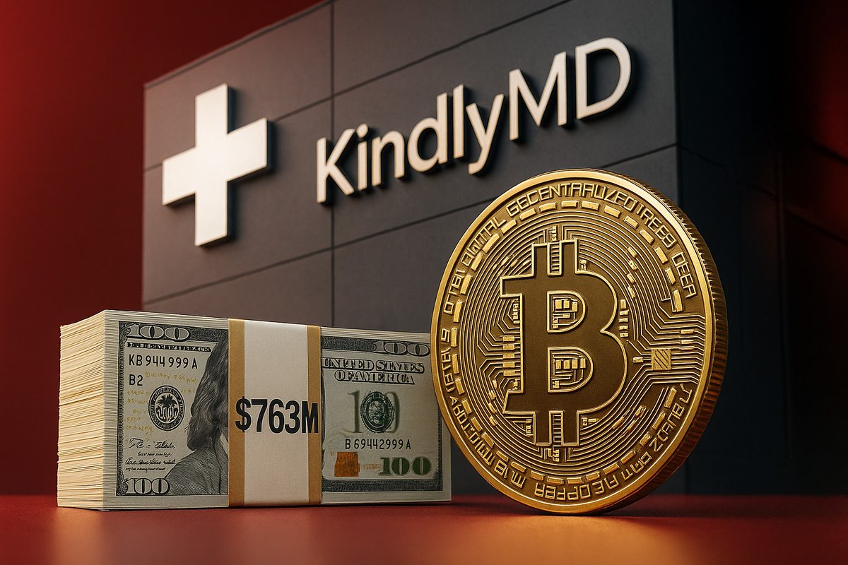 KINDLYMD ACQUIRES 5,744 BTC WORTH $679 MILLION, TOTAL HOLDINGS NOW 5,765  BTC Healthcare firm KindlyMD has purchased 5,744 Bitcoin valued at $679  million, raising its total BTC holdings to 5,765. The move