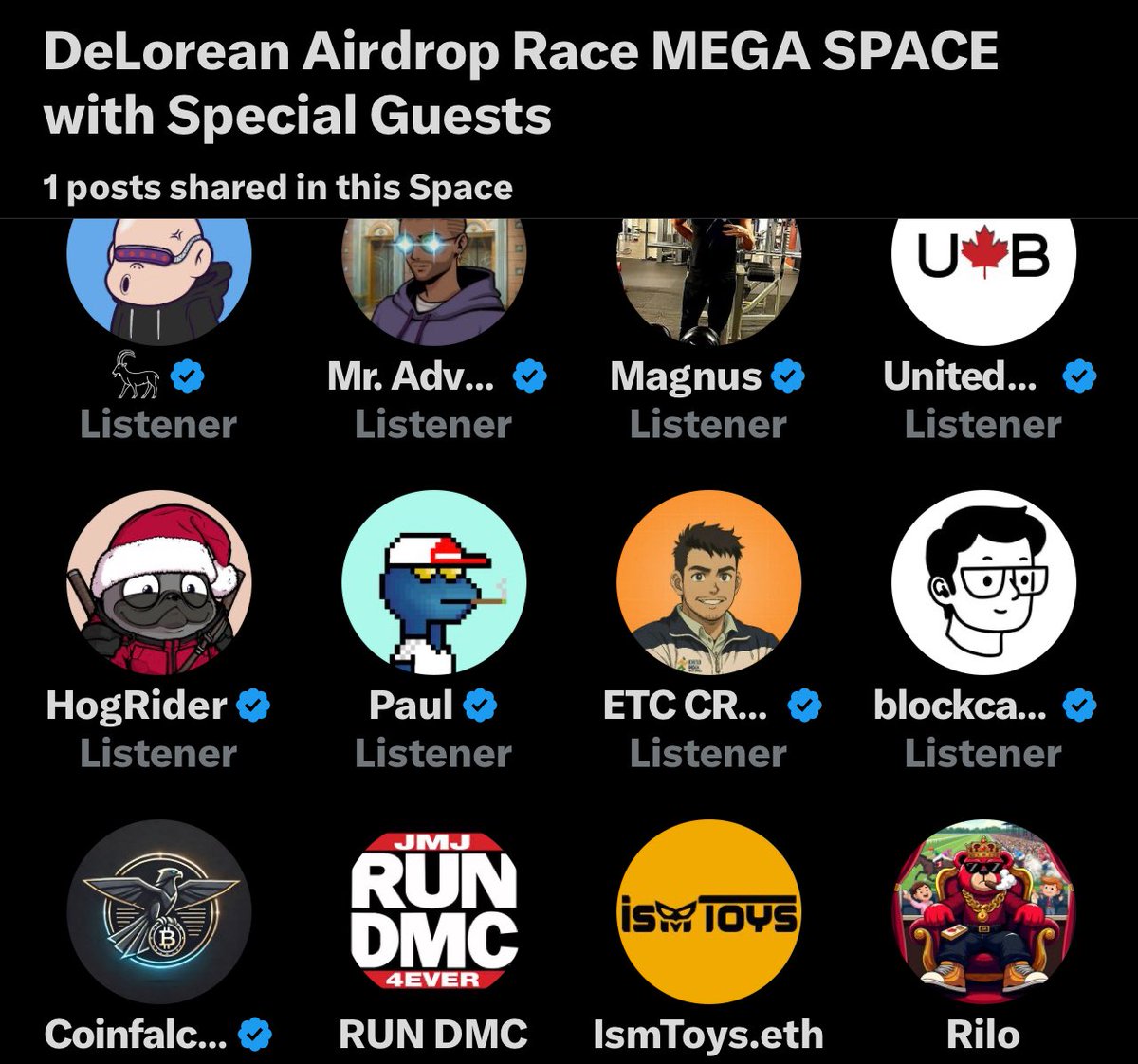 <a href="/DeLoreanlabs/">DeLorean Labs</a> Welcome <a href="/OfficialRunDMC/">RUN DMC</a> to our world ! This is so exciting