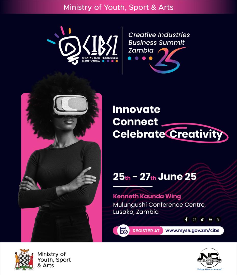 Sid_Alam's tweet image. Only 5 days left!

Don’t ghost your dreams — register now before you miss out Creative Industries Business Summit 2025 

🔗 mysa.gov.zm/cibs
@Cibs2025
#CIBS2025  #5DaysToGo #CreativeSummit  #GlobalCreatives #PakistanToZambia #BusinessOfCreativity #CreativeFOMO