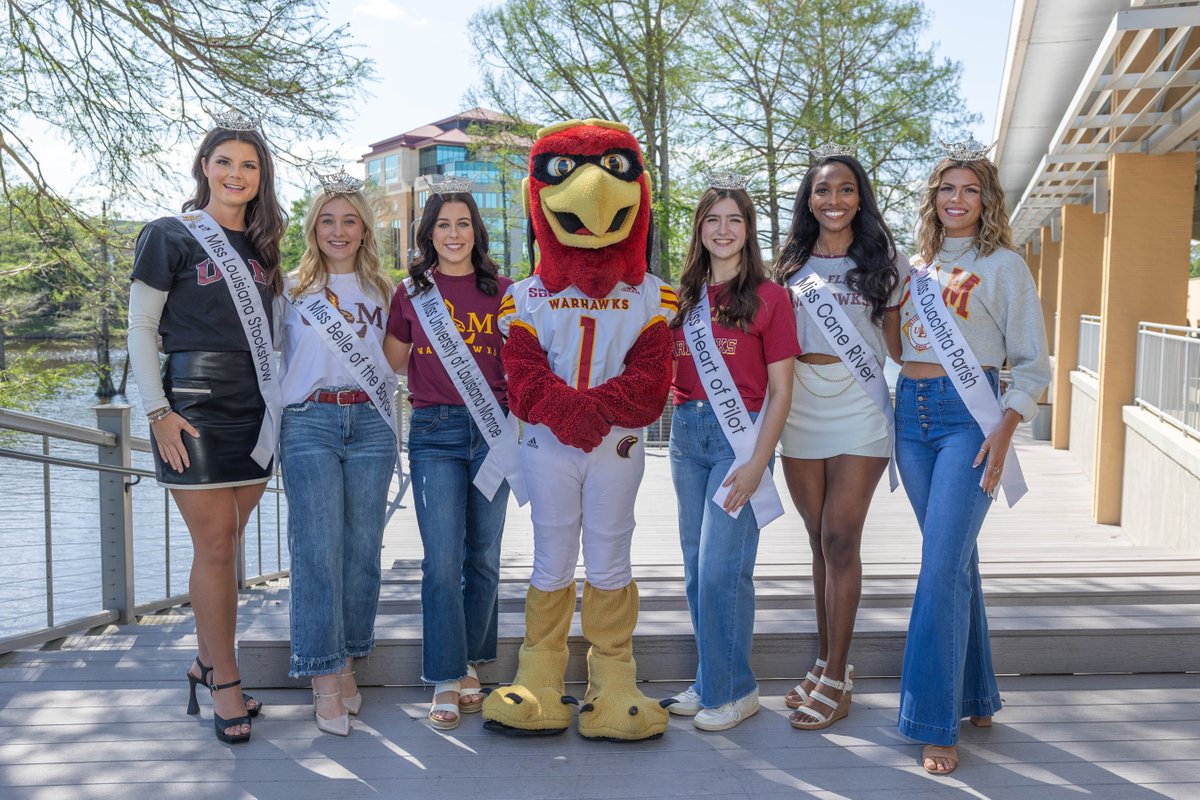 ULM_Official's tweet image. Wishing the best of luck to all of our ULM students competing in the Miss Louisiana Competition this week 👑 🪶
#MissLouisiana #ULM #Warhawks