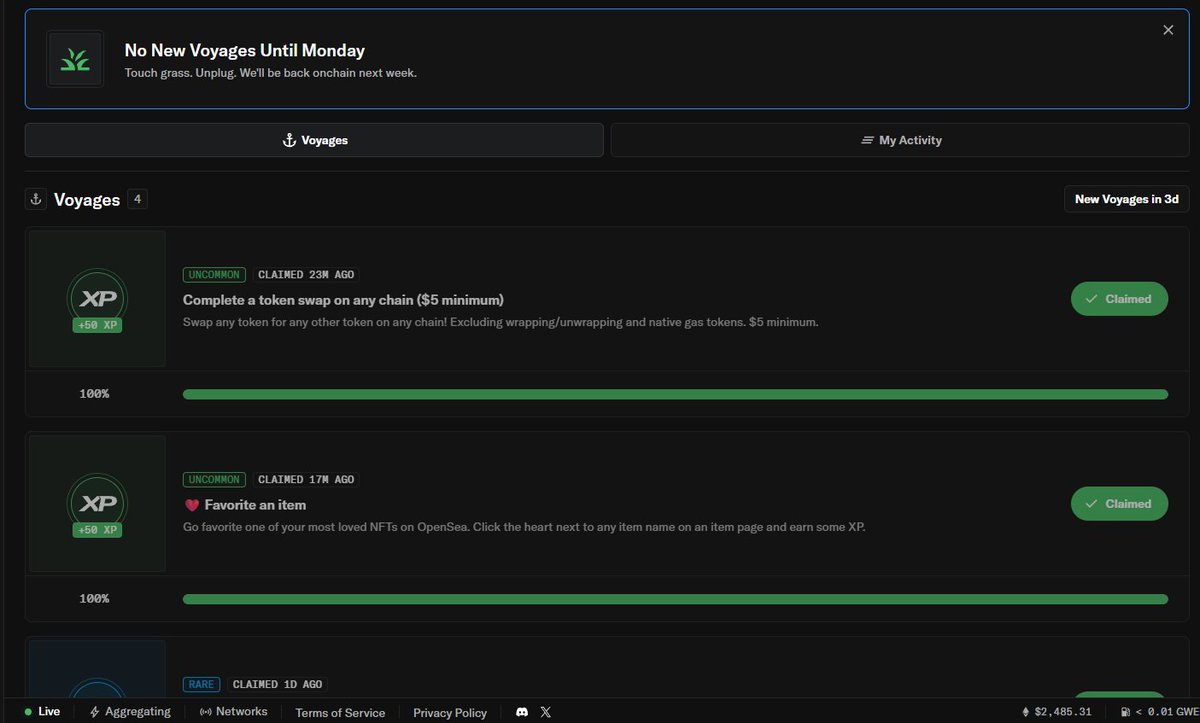 done all the task this week TGIF <a href="/opensea/">OpenSea</a> <a href="/HollanderAdam/">Adam Hollander</a> 
#openseatouchgrass