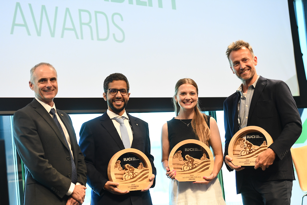 UCI announces winners of the second UCI Cycling for All &amp; Sustainability Awards - bit.ly/445OlWn