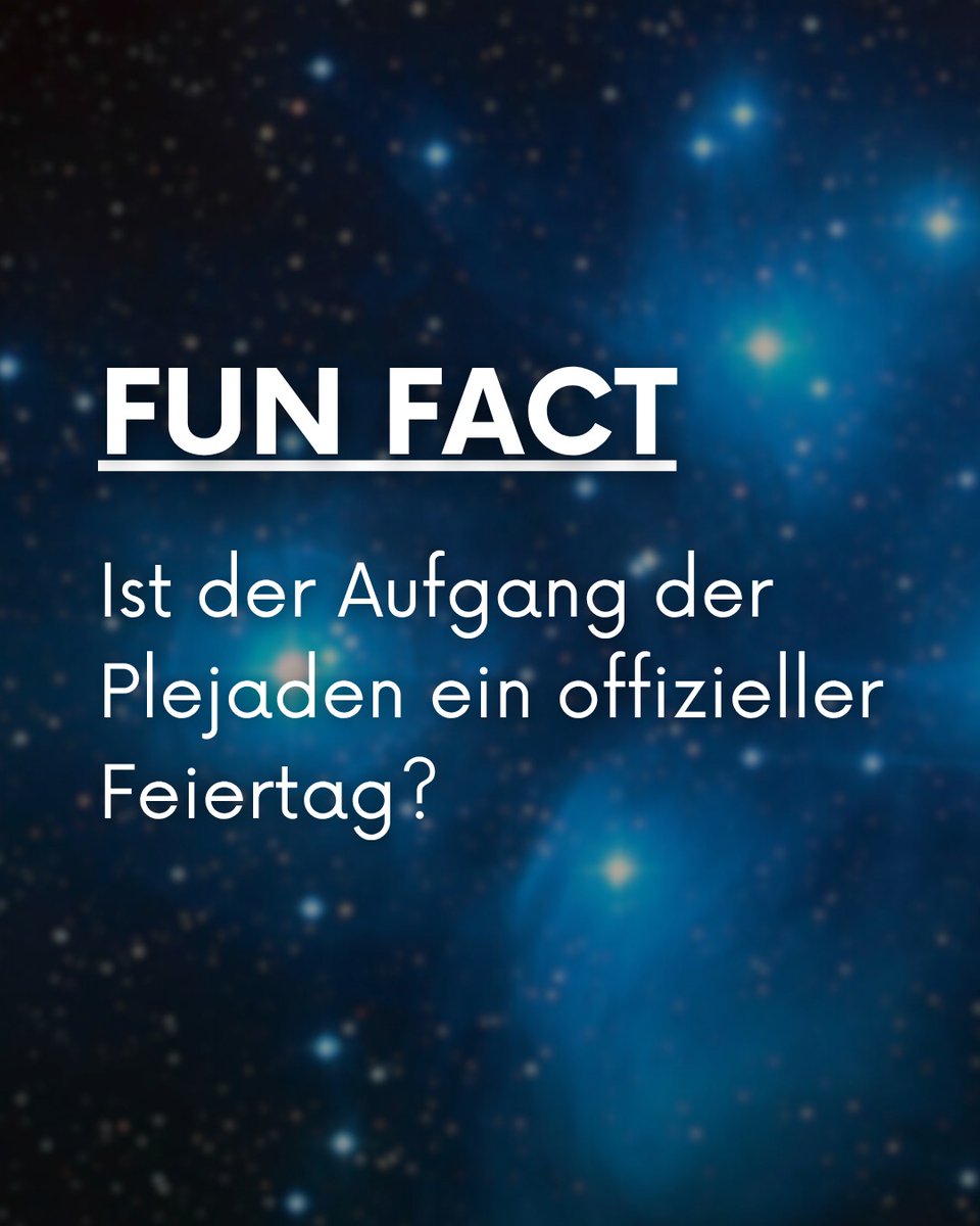 Ein Plejadenaufgang als offizieller Feiertag? Seit 2022 gibt es das in Neuseeland. Im Jahr 2025 ist es am 20. Juni wieder so weit. Was es damit auf sich hat, erfahrt ihr unter shorturl.at/ju2J0 #himmelsjahr