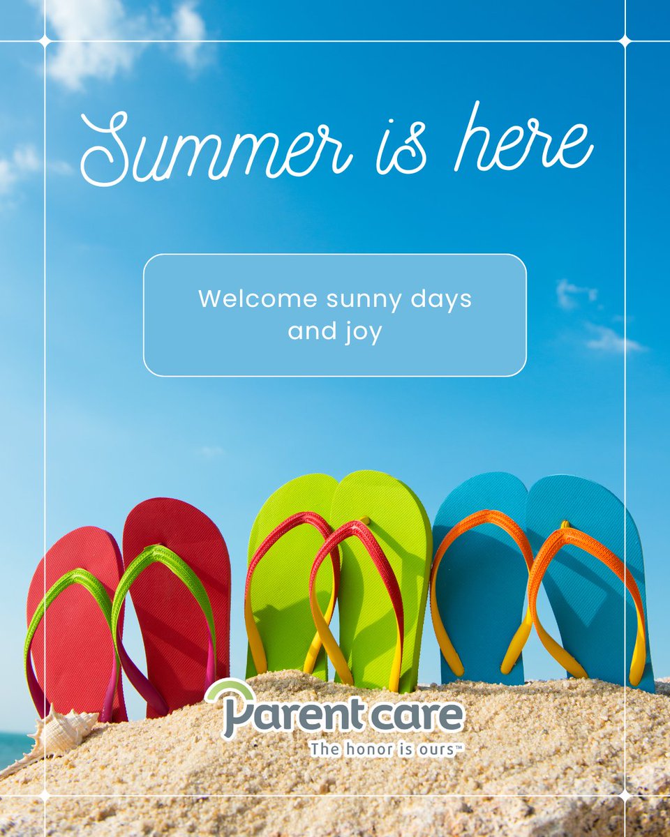ParentCare3's tweet image. Summer is here! ☀️ It’s the season for sunshine, fresh air, and thoughtful care. We’re here to help seniors enjoy every moment safely and comfortably with hydration, shade, and support every step of the way. 💛
#SeniorWellness #NYCHomeCare #SafeInTheSun #ParentCareNY