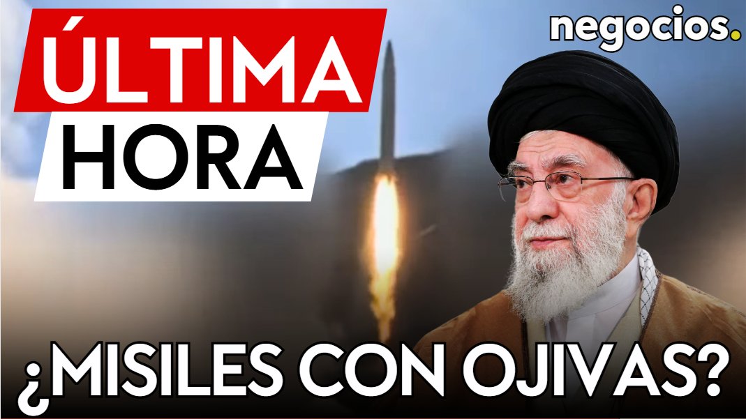 negocios_tv's tweet photo. ÚLTIMA HORA | Irán habría lanzado un misil con una ojiva de fragmentación con 26 submuniciones
https://t.co/gt6zIbk9Yk
#ultimahora #iran #misil #ojivas #guerra #israel #ataque #jamenei #geopolitica #orientemedio #nuclearwar #negociostv #noticiasinternacionales https://t.co/eepY5WPSty