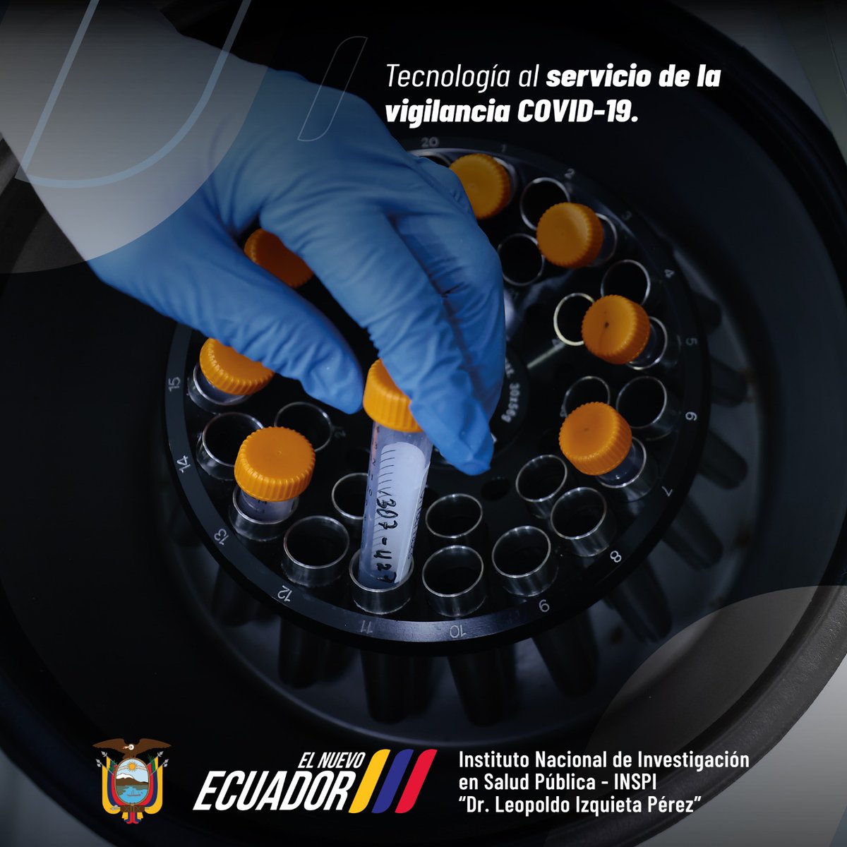 #Influenza #VigilanciaGenómica #SaludPública #ElNuevoEcuador
En el CRN de Influenza y Otros Virus Respiratorios vigilamos el SARS-CoV-2 con RT-qPCR para detección temprana e identificación de variantes.

Con secuenciación genómica, apoyamos decisiones en salud pública,