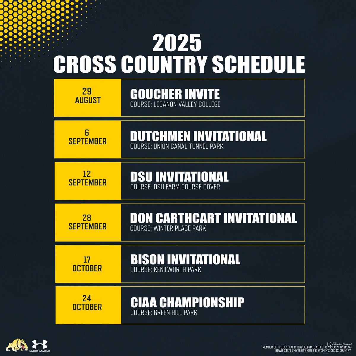 𝗦𝗰𝗵𝗲𝗱𝘂𝗹𝗲 𝗱𝗿𝗼𝗽𝗽𝗲𝗱. 𝗟𝗲𝘁’𝘀 𝗿𝗼𝗹𝗹. 💨

Bulldog Nation, the 2025 cross country season is almost here. Get ready!

#BulldogNation | #BiteDown