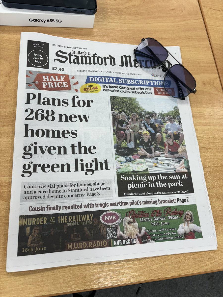🚨 That’s a wrap on two and a half years as a Local Democracy Reporter! 🚨

Huge thanks to everyone I’ve worked with — whether in the press, or among the many councillors and comms officers I’ve spoken to.

Here’s one last splash in the Stamford Mercury to sign off.

#LDR