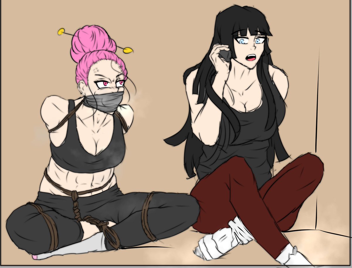 "No I only gagged her with one of her socks, should I have used both? Okay I'll use my own next time mother, thanks for your wisdom."