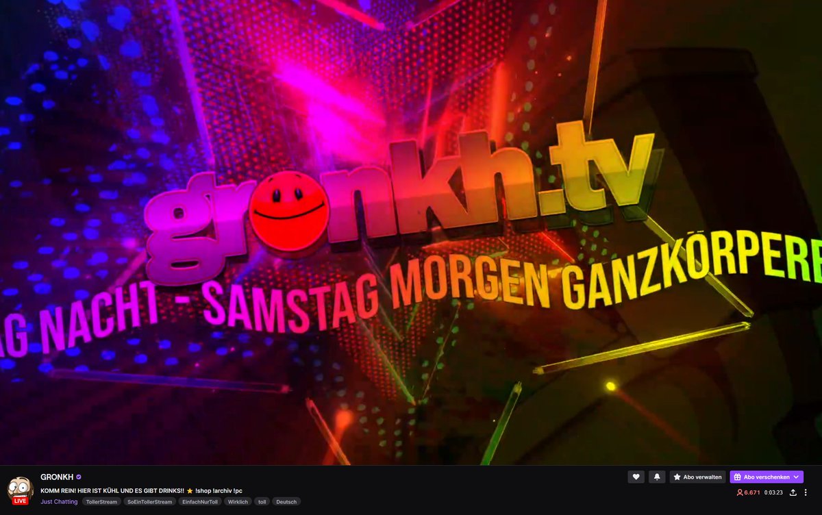 SL0402's tweet photo. ABFAAAAAAAHRT ins wohlverdiente Wochenende!  Whoooop! Whoop! #GronkhTV https://t.co/wqPF2qHLZr