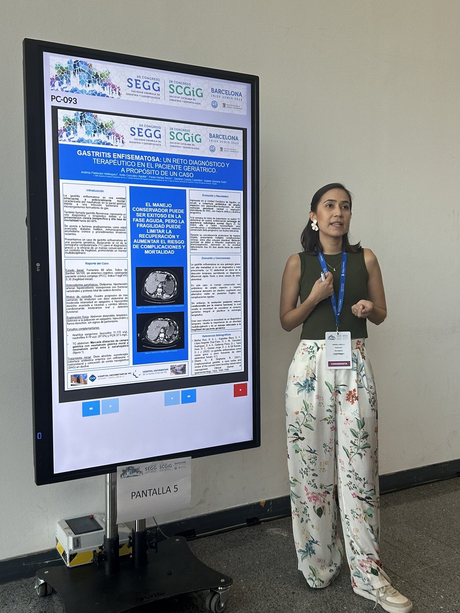 Casos muy interesantes presentados en el congrés de la @SCGIG y congreso <a href="/seggeriatria/">SEGG</a> desde la Insuf suprarenal aguda, gastritis emfisematosa o limb shaking con muchas ganas de seguir trabajando …<a href="/ResidentsCHV/">Residents.Vic</a>
