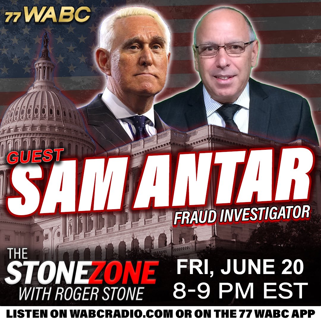 Roger Stone (@rogerjstonejr) on Twitter photo 🚨Did NY AG Letitia James Pay Gov. Hochul’s Husbands’s Law Firm in Order to Get $10 MILLION in Taxpayer Money for James’ Own Legal Expenses?
Investigative Journalist <a href="/SamAntar/">Sam E. Antar</a> Joins The StoneZONE on 77WABC Radio!
🎧 Listen Live — 8 PM ET: WABCRadio.com 🚨Did NY AG Letitia James Pay Gov. Hochul’s Husbands’s Law Firm in Order to Get $10 MILLION in Taxpayer Money for James’ Own Legal Expenses?
Investigative Journalist <a href="/SamAntar/">Sam E. Antar</a> Joins The StoneZONE on 77WABC Radio!
🎧 Listen Live — 8 PM ET: WABCRadio.com