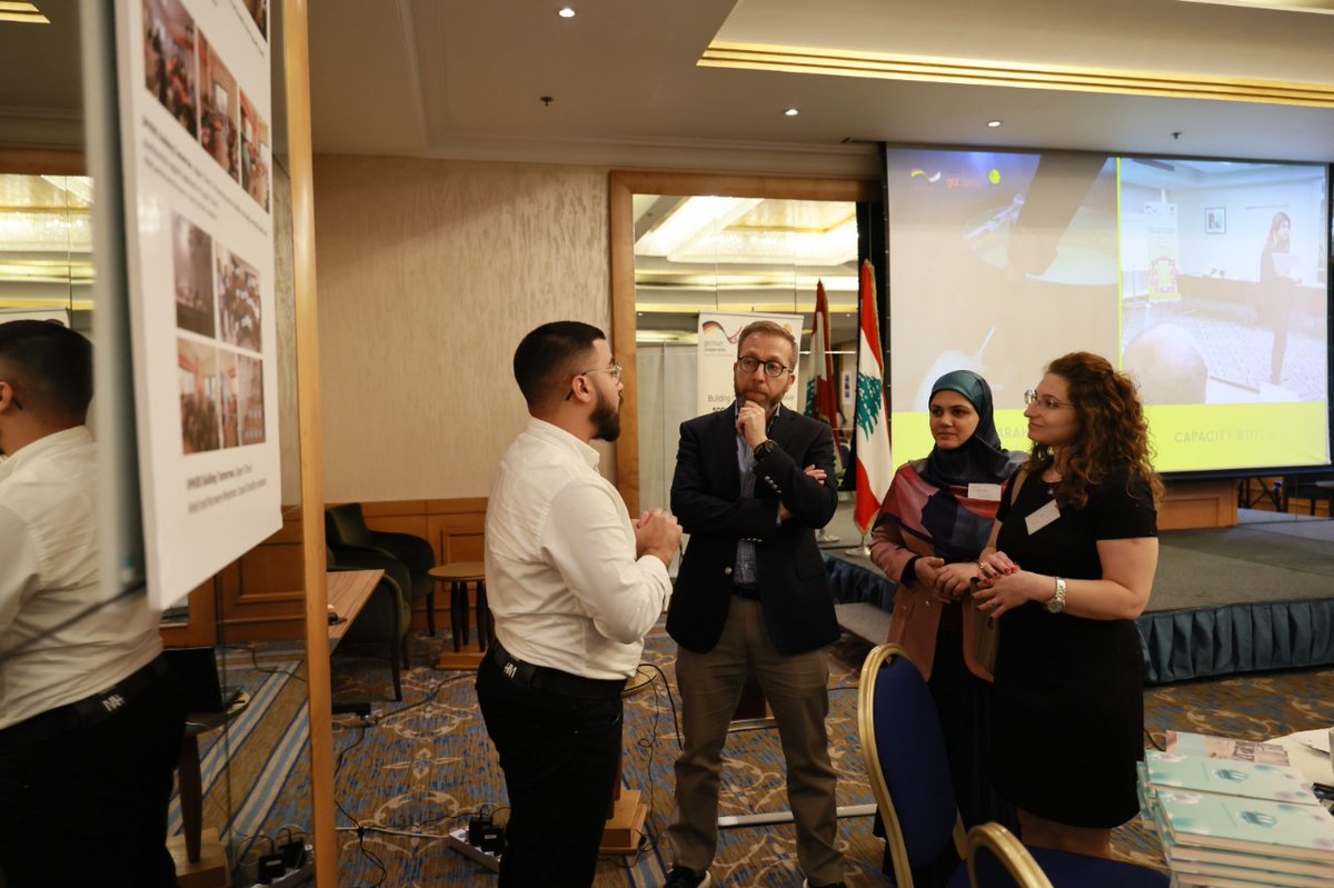 SphereBuilding's tweet photo. SBT is proud to mark the close of a 2-year journey supporting 21 CSOs in West Bekaa, Zahle &amp; Upper Chouf. Our ED, Lama Kawtharani, joined the closing panel on integrating social stability in local work—affirming that peacebuilding starts at the grassroots.  
#PeaceBuilding #Local https://t.co/4GECS4FqvG