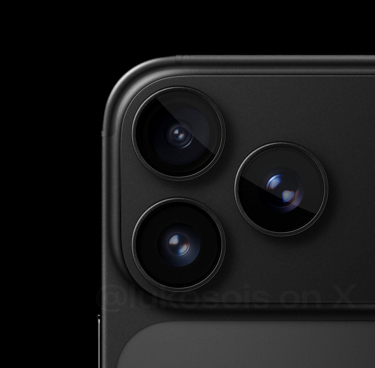 lukosois's tweet image. iPhone 17 Pro concept.

Showing potential colours... including that beautiful wine red colour.

#iphone17pro