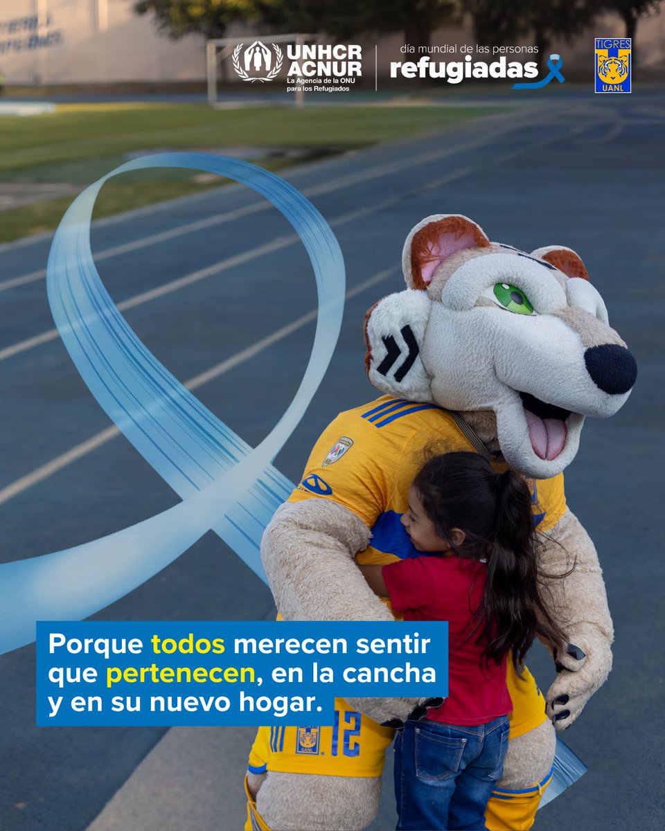 Club Tigres 🐯 (@tigresoficial) on Twitter photo 📆 Hoy, en el #DíaMundialDeLasPersonasRefugiadas, celebramos cómo el deporte puede cambiar vidas.
Une, abre caminos, y nos recuerda que somos un solo equipo. ⚽️💙
<a href="/AcnurMexico/">ACNUR México</a> #ConLosRefugiados #UnSoloEquipo 📆 Hoy, en el #DíaMundialDeLasPersonasRefugiadas, celebramos cómo el deporte puede cambiar vidas.
Une, abre caminos, y nos recuerda que somos un solo equipo. ⚽️💙
<a href="/AcnurMexico/">ACNUR México</a> #ConLosRefugiados #UnSoloEquipo