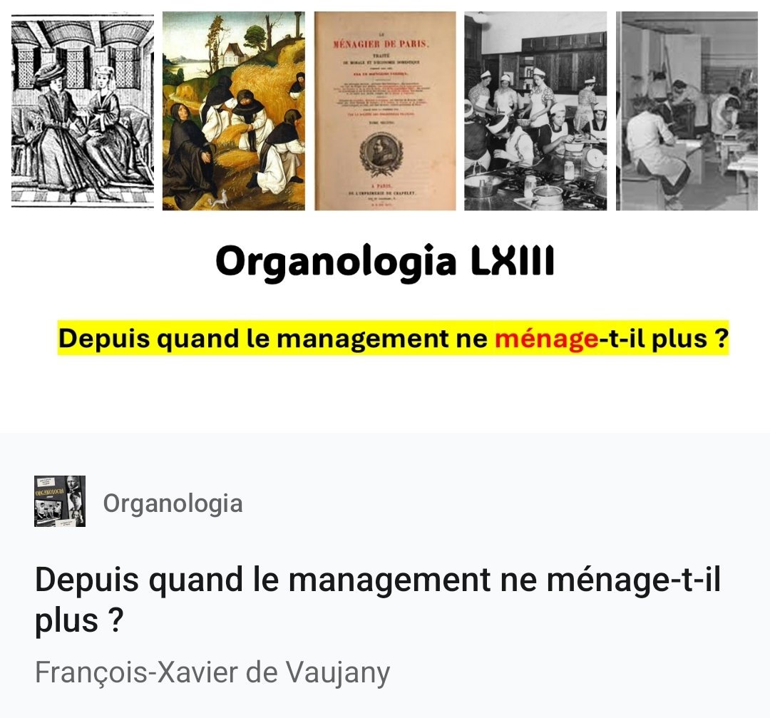 📲 "Depuis quand le #management ne #ménage-t-il plus ?" : 
linkedin.com/pulse/depuis-q…  #Organologia #Management #Ménagement #Soin #Histoire #Histoiredutravail