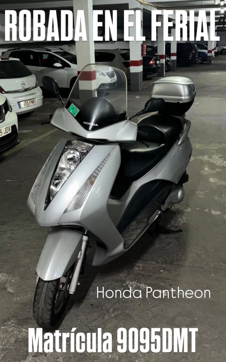 Nos piden colaboración para difundir la sustracción de esta moto en la puerta del Ferial.
Si la ves o tienes alguna información, llámanos, si no sabes nada, puedes ayudar reposteando.