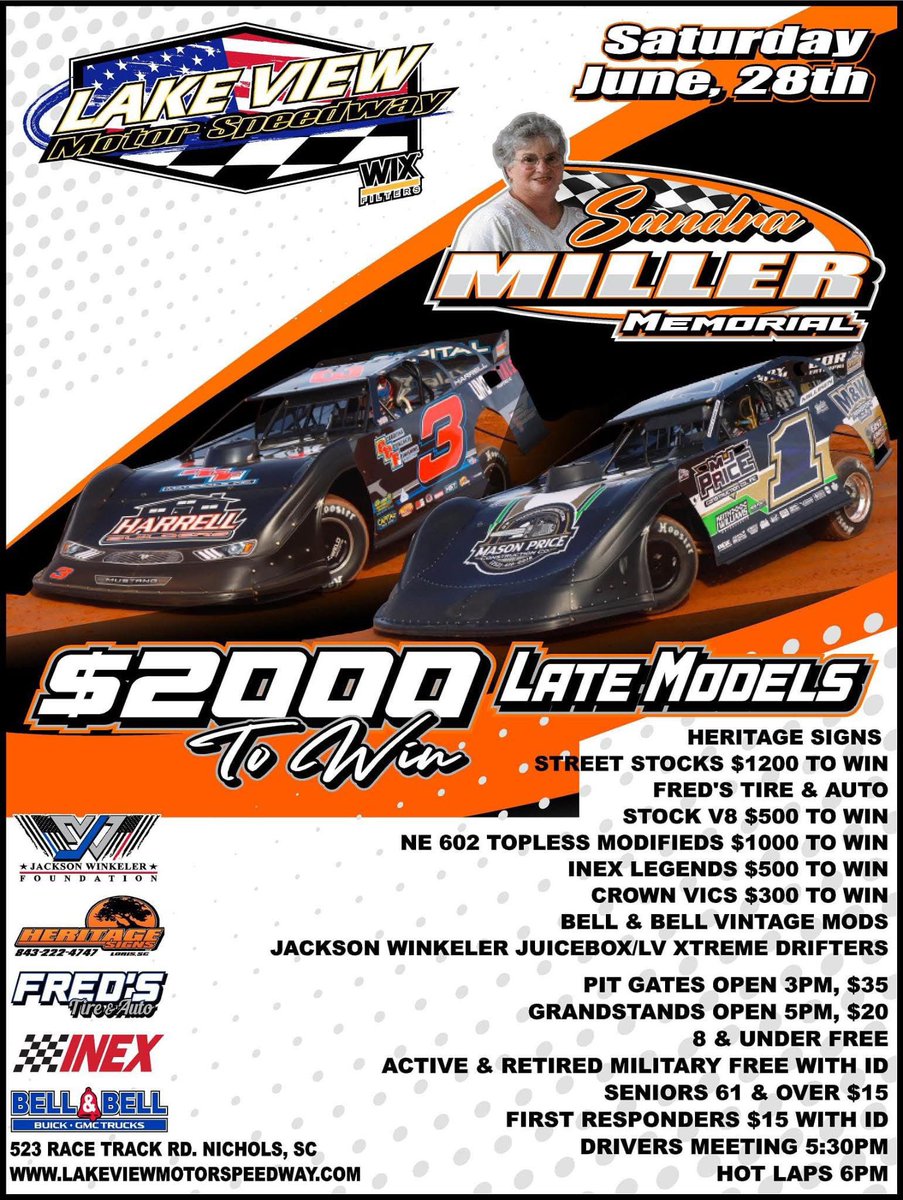 We will be allowing the 2.5 or the 3 on the RF and LR. LF open, RR 3 or Option 4. Call Tim at 843 999 4280 if you need any tires. Deadline for tire orders is 5pm today (Friday) to receive them before next Saturday. We will have a limited supply next week.