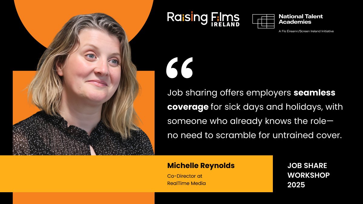 National Talent Academies (@talentacademies) on Twitter photo “Job sharing offers employers seamless coverage for sick days and holidays — no need to scramble for untrained cover.”
— Michelle Reynolds
Register your job share partnership before 3rd July:
nationaltalentacademies.ie/courses-activi…
#JobShare @screenireland <a href="/reel_time_media/">reel_time_media</a> Raising Films Ireland “Job sharing offers employers seamless coverage for sick days and holidays — no need to scramble for untrained cover.”
— Michelle Reynolds
Register your job share partnership before 3rd July:
nationaltalentacademies.ie/courses-activi…
#JobShare @screenireland <a href="/reel_time_media/">reel_time_media</a> Raising Films Ireland