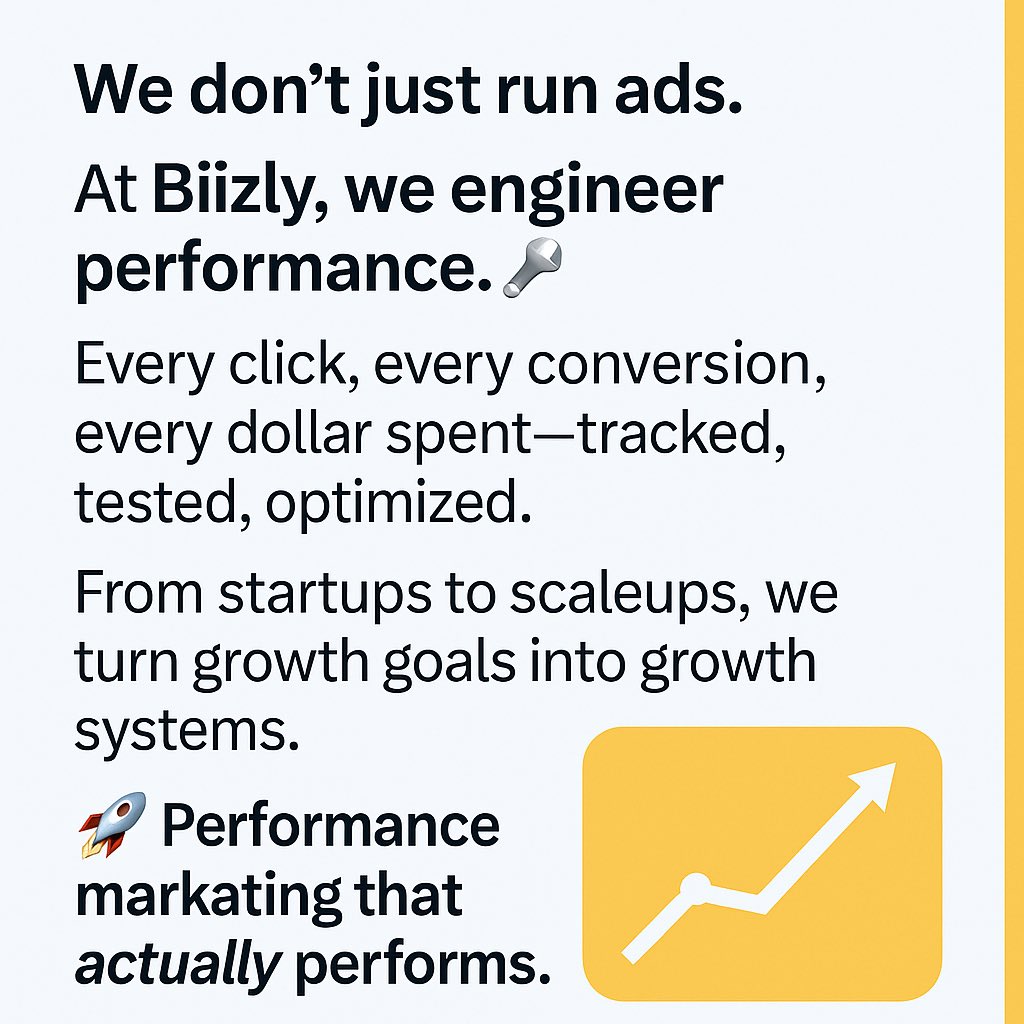 Biizly - Performance Marketing tweet media