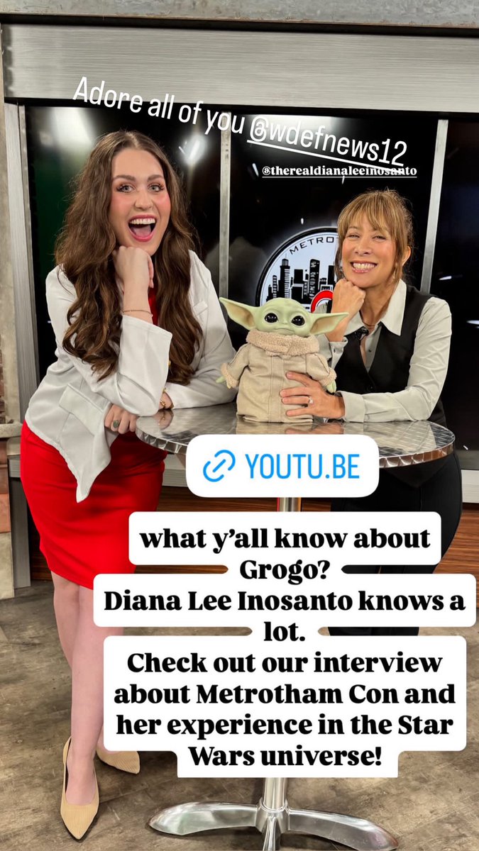 TheRealDLI's tweet image. Metrotham Con is happening now!
June 20-22, 2025 in Dalton, GEORGIA
Here's an interview I did this morning.
THANK YOU #wdef12 Thank you Amelia💜 Force is strong with you all🫶🌻🌻🌻
#metrothamcon @wdefnews12 #ComicCon #Starwars #Ahsoka #Mandalorian #TalesoftheEmpire…