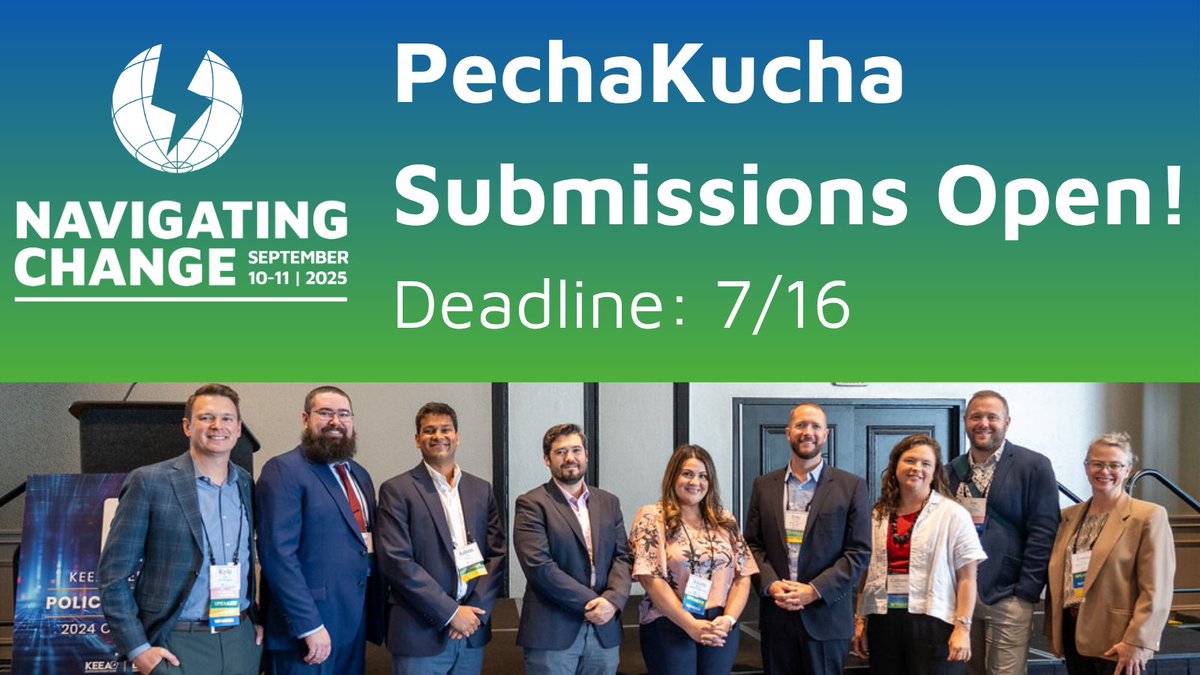 Want to get on stage this September at "Navigating Change"? Here's your chance: submit a proposal for our popular "PechaKucha" session! Tackle change in the energy efficiency industry in a dynamic 20-slide presentation. Learn more and submit ideas here: eeaofnj.org/navigating-cha…