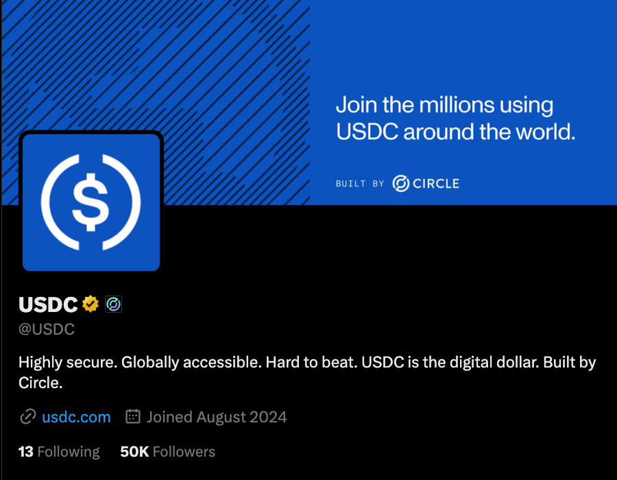 USDC tweet media
