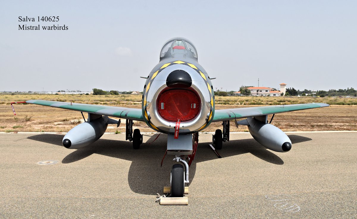 Salvador Marín (@05derecha) on Twitter photo Un F-86 Sabre en #Aire25. En realidad se trata de un #Canadair CL 13B F-86 Sabre, versión del F-86E construida en Canadá. Datos: Warbird Aviatión. #BASanJavier #AcademiaGeneraldelAire <a href="/EjercitoAire/">Ejército del Aire y del Espacio</a>. <a href="/SpottersMurcia/">Spotters Murcia</a> Un F-86 Sabre en #Aire25. En realidad se trata de un #Canadair CL 13B F-86 Sabre, versión del F-86E construida en Canadá. Datos: Warbird Aviatión. #BASanJavier #AcademiaGeneraldelAire <a href="/EjercitoAire/">Ejército del Aire y del Espacio</a>. <a href="/SpottersMurcia/">Spotters Murcia</a>