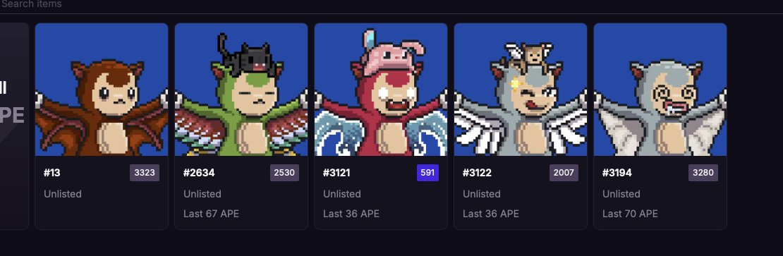 My 4 <a href="/nightglyders/">NightGlyders</a> revealed! #13 is the honorary. Fire! Going to deep dive into the trait and build a cool collection. COngrats again to <a href="/pilot3dm/">Pilot</a> on the flawless launch🔥🔥🔥