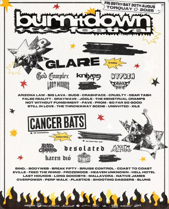 glaretx's tweet image. Returning to the UK + EU later this summer with stops at No Play and Burn it Down