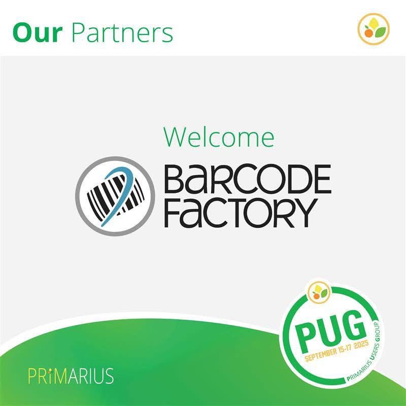 Primarius (@goprimarius) on Twitter photo We are excited to welcome representatives from the Barcode Factory at the #2025PUG!
 
The Barcode Factory partners with many recognizable brands. They offer wide range of products and services, including barcode scanning, RFID, labels, and more. We are excited to welcome representatives from the Barcode Factory at the #2025PUG!
 
The Barcode Factory partners with many recognizable brands. They offer wide range of products and services, including barcode scanning, RFID, labels, and more.