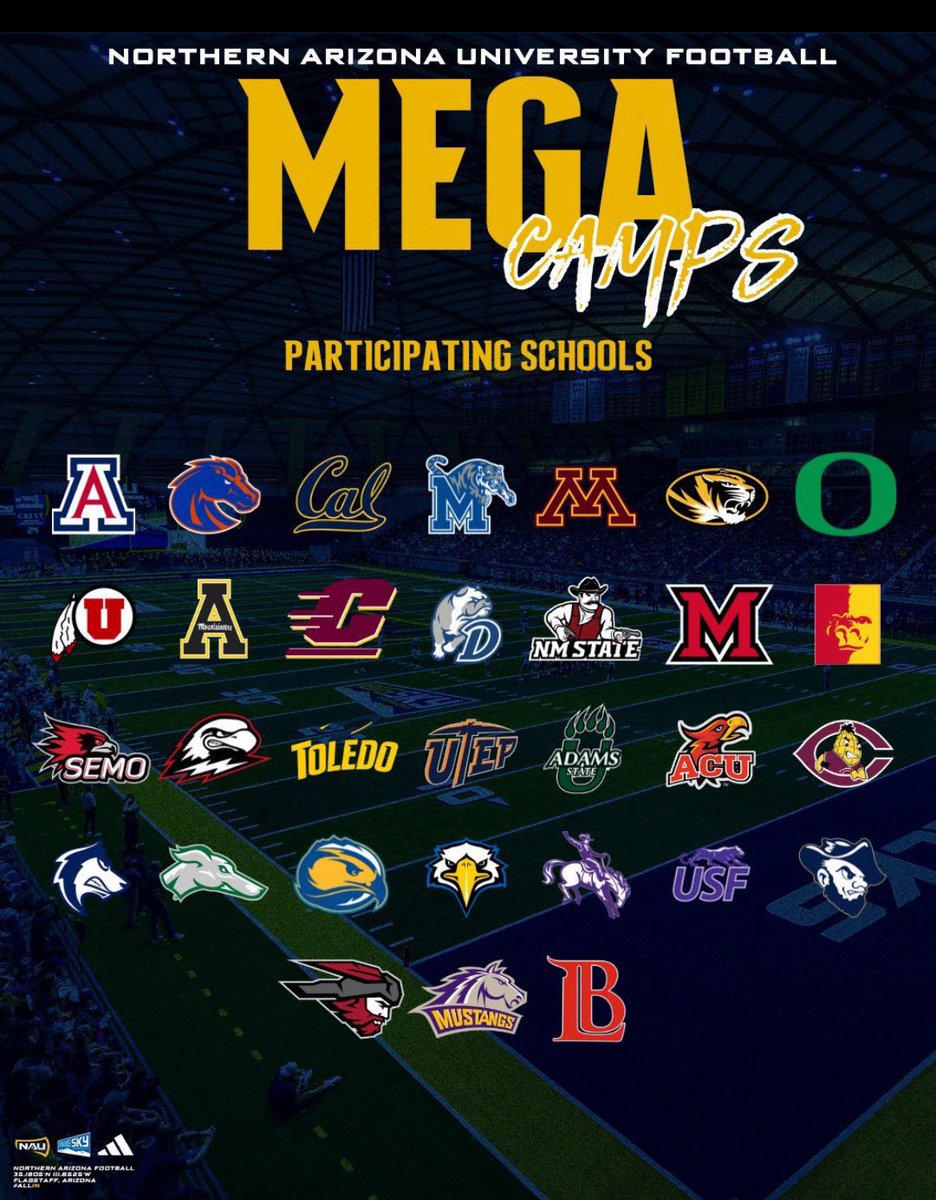 NicolasMap6777's tweet photo. Less than 24 Hours I’ll be attending the @NAU_Football Mega Camp, ready to work and show my craft and skills https://t.co/EOyZ5kNmIb