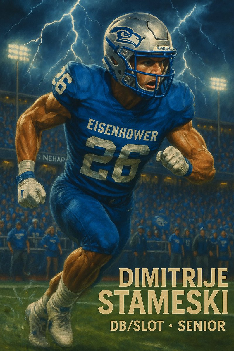 PLAYER SPOTLIGHT 
#26 Dimitrije Stameski — Senior | DB / Slot

Some players play with skill.
Stameski plays with soul.

He’s not the loudest. He’s not the flashiest.
But when it’s time to hit, time to cover, time to compete — he’s the one you want in the trench with you.