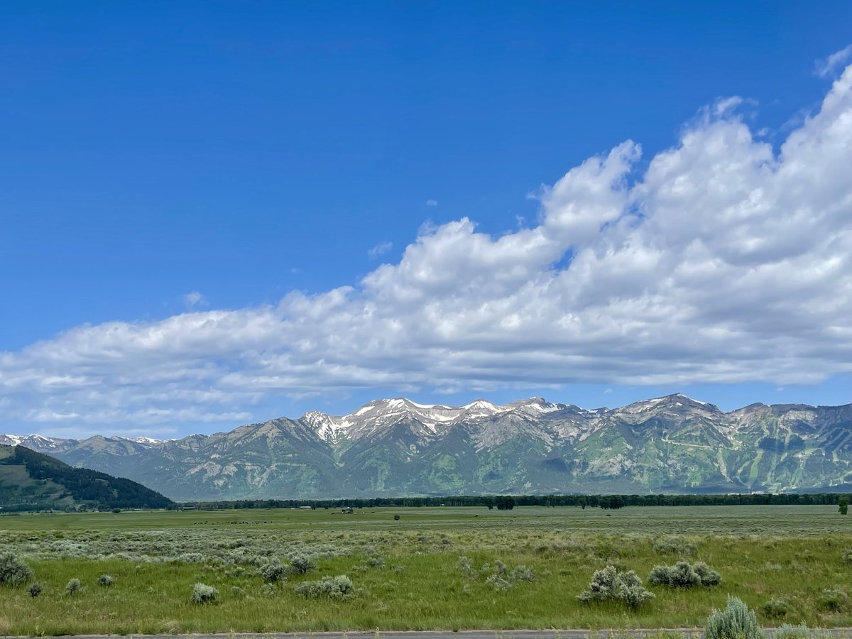 Teton mountains. It’s absolutely beautiful! 🇺🇸♥️🇺🇸