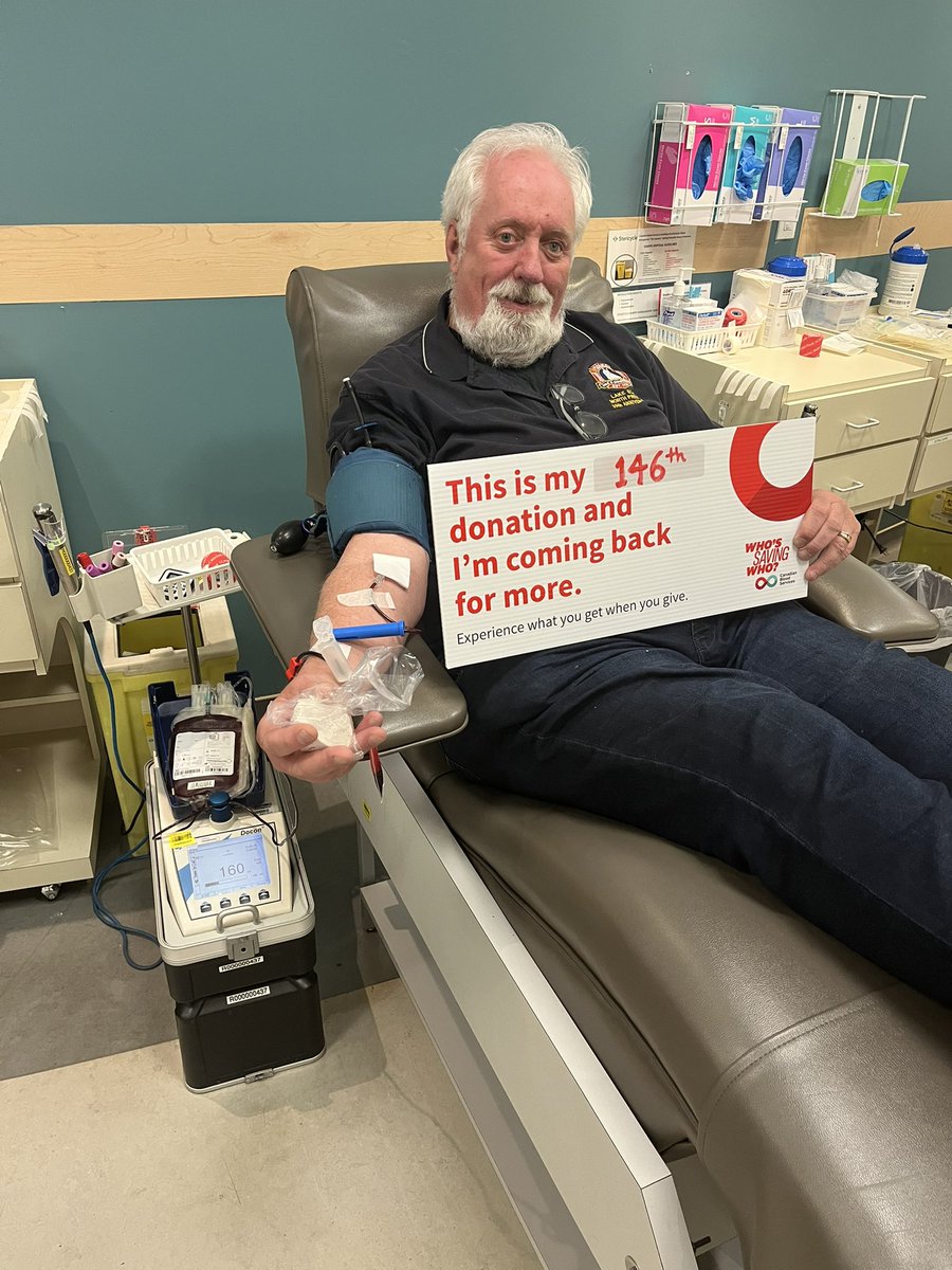 Fri.June20/25 Last Day of Spring - Be Sure to Give during the Summer! My #146 Whole Blood 🩸Donation. The Gift of Life is IN you to give! 
#CanadasLifeline #BloodForLife 
@LifelineNS  
blood.ca