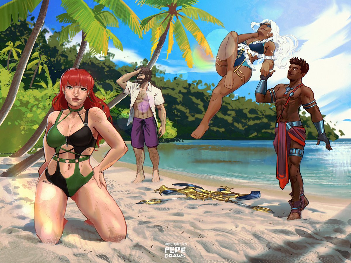 A fun summer commission I got to work on for <a href="/Hero__Universe/">Jackson</a> (original characters)