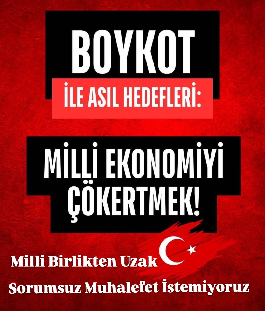 #DevletVeMillet
diye bir derdi olmayan
CHP genel başkanı
Özgür Özel
Birlik ve beraberligin önemli
olduğu bu günlerde,
Sürekli toplumu ayrıştırmaya,
yanlış yönlendirmeye çalışarak
#Kaos çıkarmayı
Siyaset zannetmektedir.
Milli birlikten uzak
#SorumsuzMuhalef
🇹🇷💫İSTEMİYORUZ 💫🇹🇷
