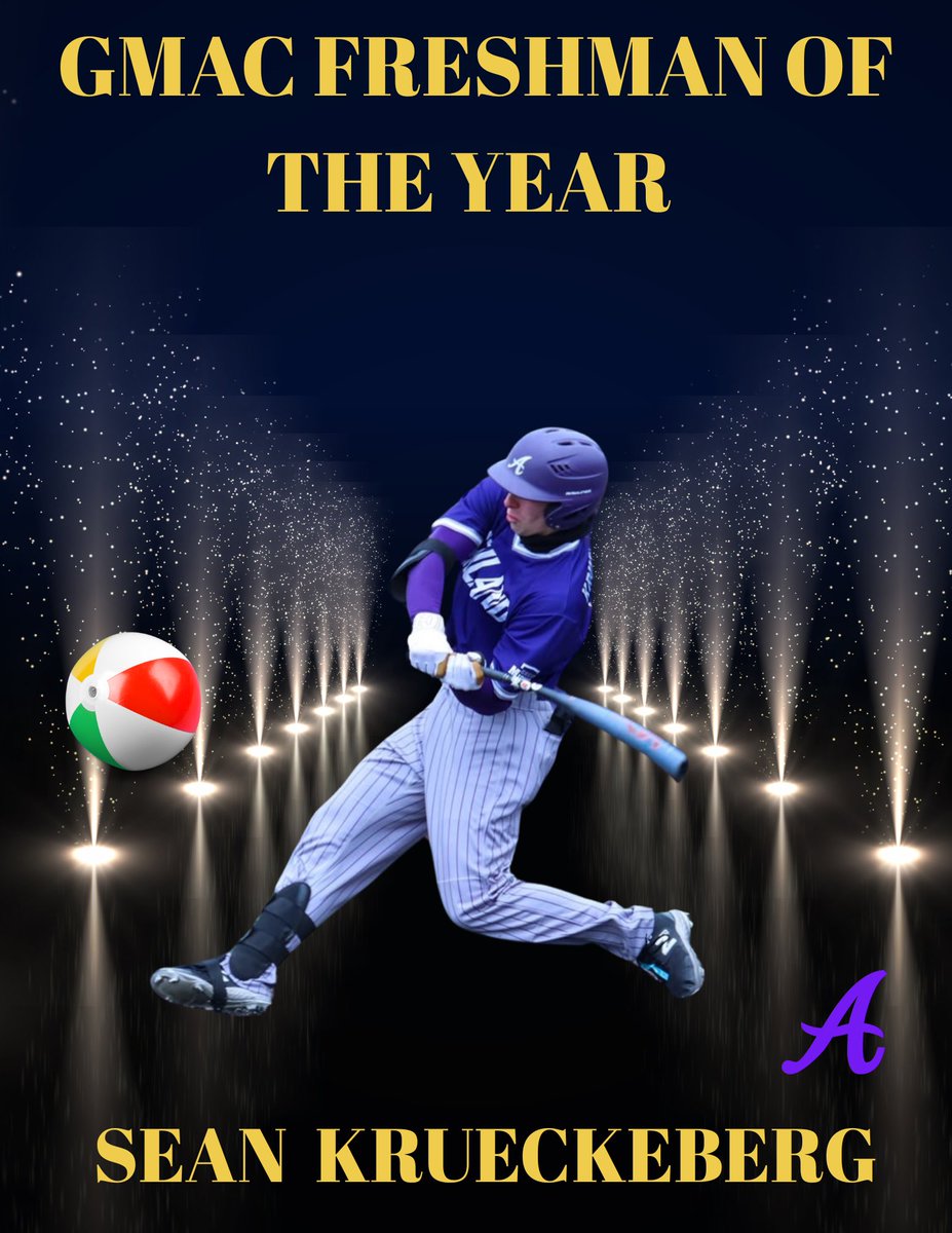 Extremely proud of Sean this past season! He really did see a beach ball in the box. 
.351 with 7 💣 in his Freshman season
 
GMAC Freshman of the Year 
#DaBoyz🦅