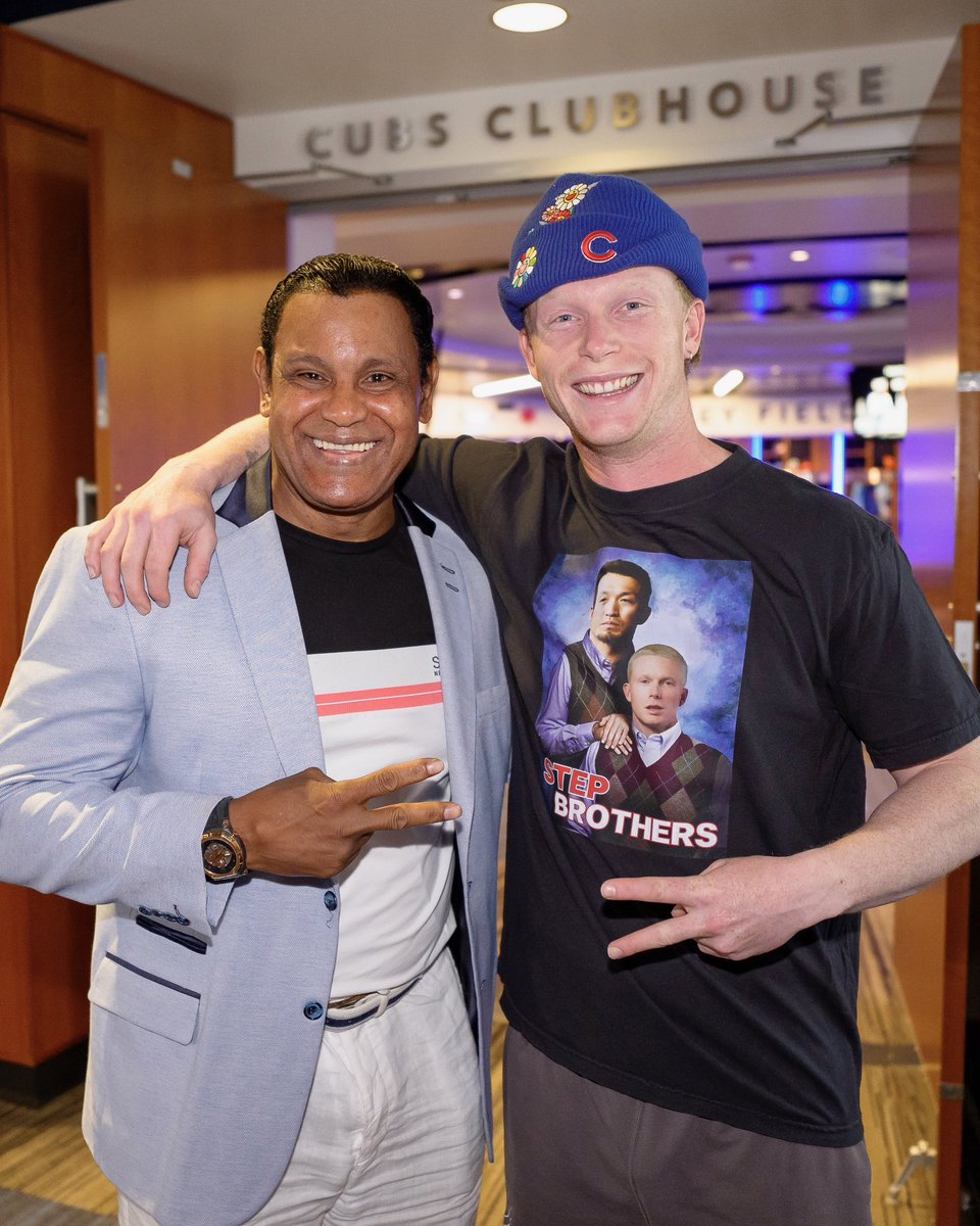 サミー・ソーサ＆PCA カブスの新旧のスター2人がツーショット📸 ソーサ