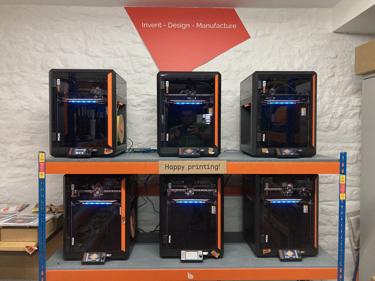We are adding more <a href="/Prusa3D/">Prusa3D</a> Core ONE #3DPrinters into our Print farm. We have boxes everywhere, but so easy to get them running straight out of the box 👍

These new Core ONE machines are keeping up with #Multisystem2 production printing.
