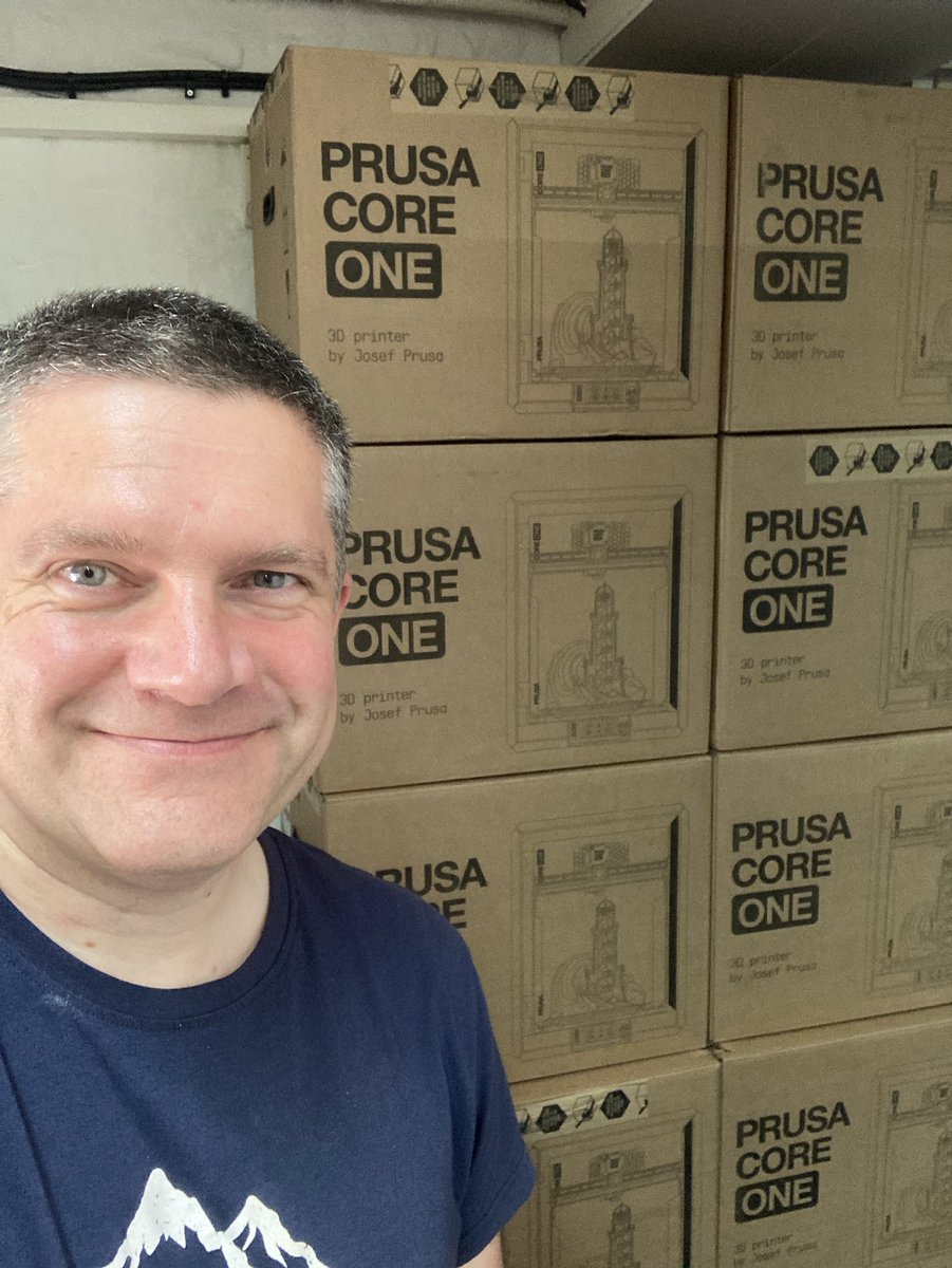 RichRap3D's tweet image. We are adding more @Prusa3D Core ONE #3DPrinters into our Print farm. We have boxes everywhere, but so easy to get them running straight out of the box 👍

These new Core ONE machines are keeping up with #Multisystem2 production printing.
