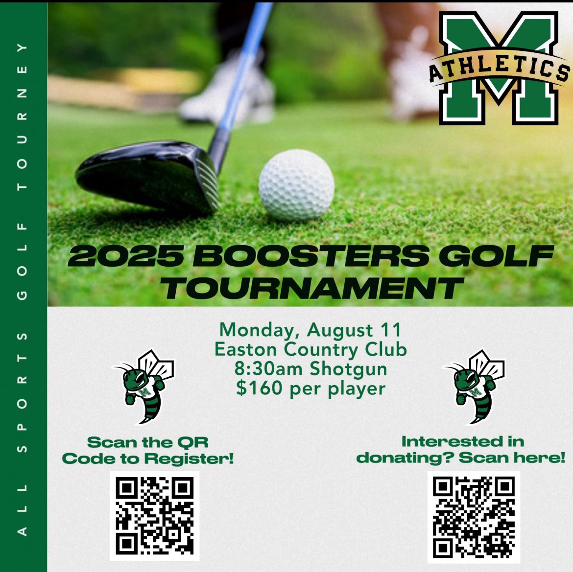 Booster annual golf tournament! Support MHS field hockey by entering a foursome or donating!