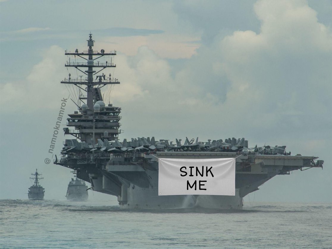 CymaConnection's tweet image. 🔮Mmmm... Je vois... Je vois... Un porte-avions couler dans les jours, semaines ou mois à venir...🔮🧝🏻