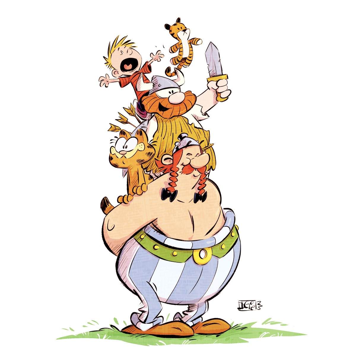 D__Gee's tweet image. Had a blast last night drawing and chatting with @cartoonistbynight crew and @matthewhansel
@d.bradgibson @anthonylaatsch @toonzbytroy Where we discussed our love of comicstrips and their effect on our careers.
#calvinandhobbes #garfield #hagarthehorrible #asterixandobelix