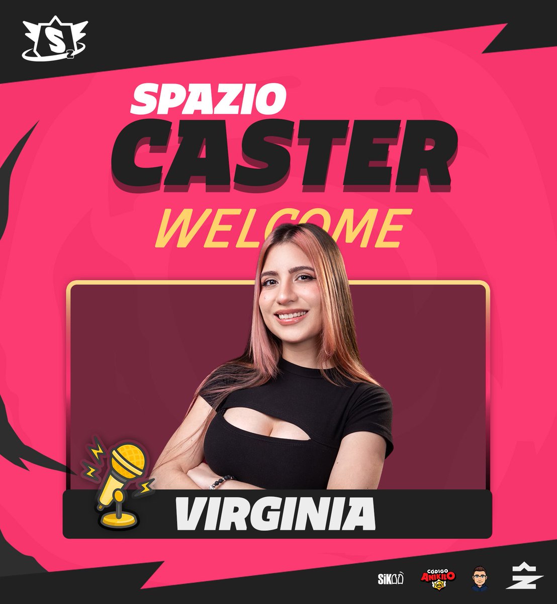 💬 Caster 👽

Presentación 🖖
¡Damos la bienvenida oficial a:

<a href="/VirginiaBurgosh/">FS Vir</a> 

Una voz única que vuelve a Spazio para darle el toque especial a cada partida con su estilo directo y enérgico.
Estamos listos para que su talento brille en esta 4ta edición.

#SpazioLeague