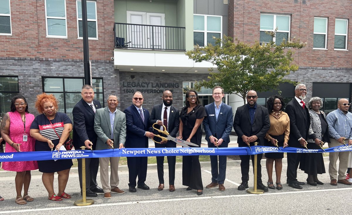 PennroseCompany's tweet image. We're thrilled to celebrate the grand opening of Legacy Landing! This exciting milestone is a significant step forward in the ongoing revitalization of Newport News' Marshall-Ridley neighborhood.
bit.ly/4065IVU
#AffordableHousing #CommunityDevelopment
