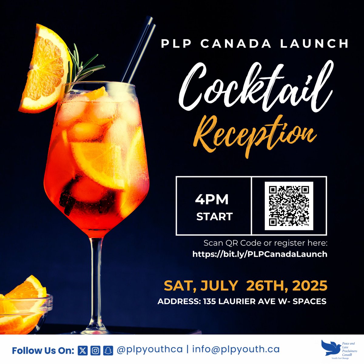 You’re invited to an evening of purpose and connection as we officially launch PLP Canada with a cocktail reception this July in Ottawa. 

Celebrate a new chapter with us. 

Registration required. Limited spots.