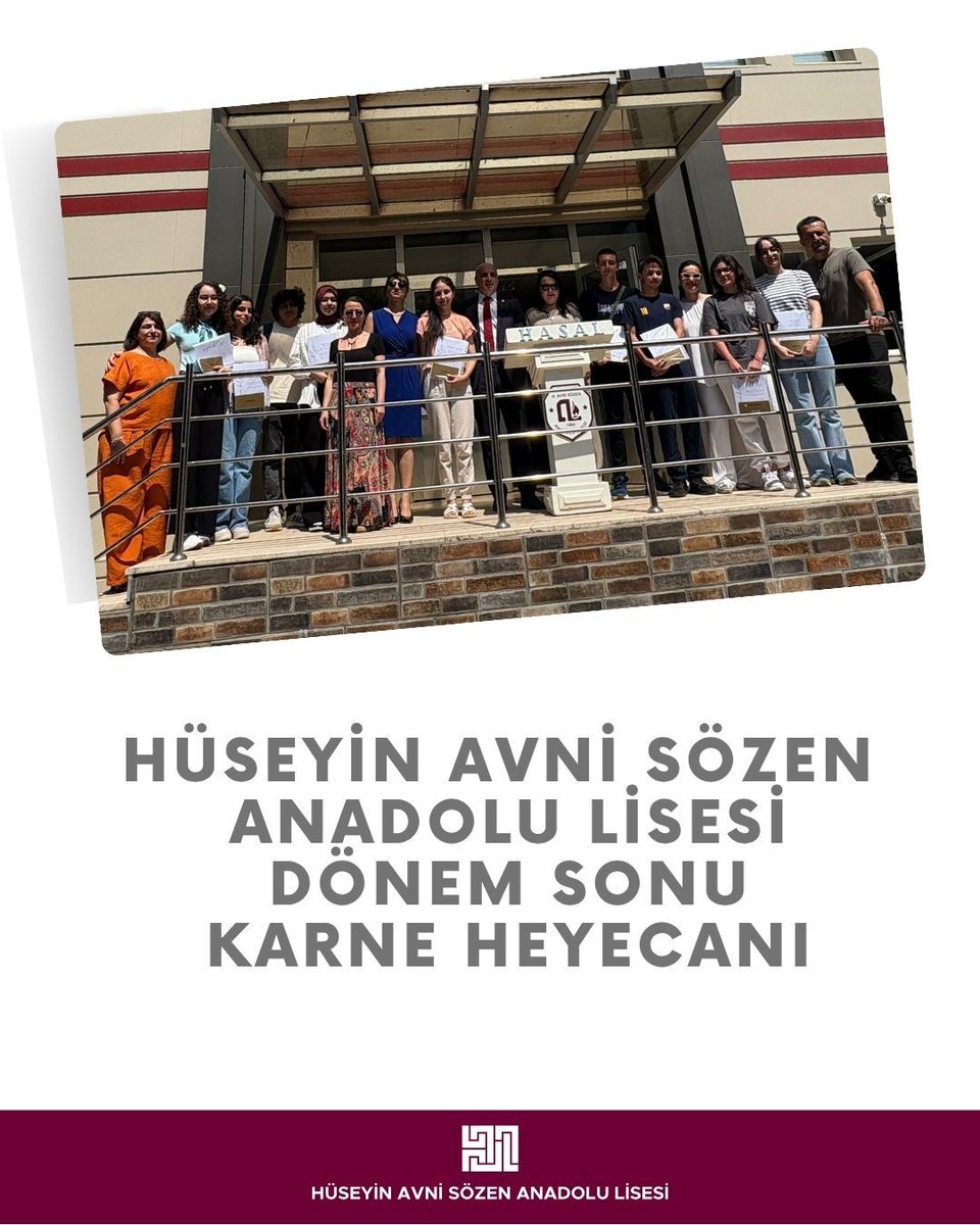 Hüseyin Avni Sözen Anadolu Lisesi tweet media