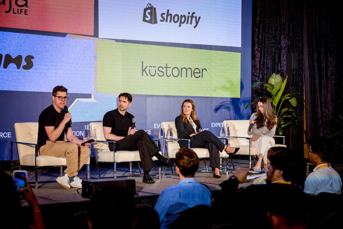 Grateful to @shopify, one of our Platinum Sponsors. Their presence helped elevate the level of conversation around the future of commerce.💡Did you know? Over 875 million people transacted with Shopify eCommerce merchants in 2024, representing 1 in 6 internet users worldwide.